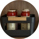 Para otimizar o espaço