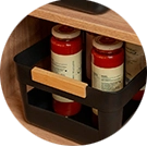 Para otimizar o espaço