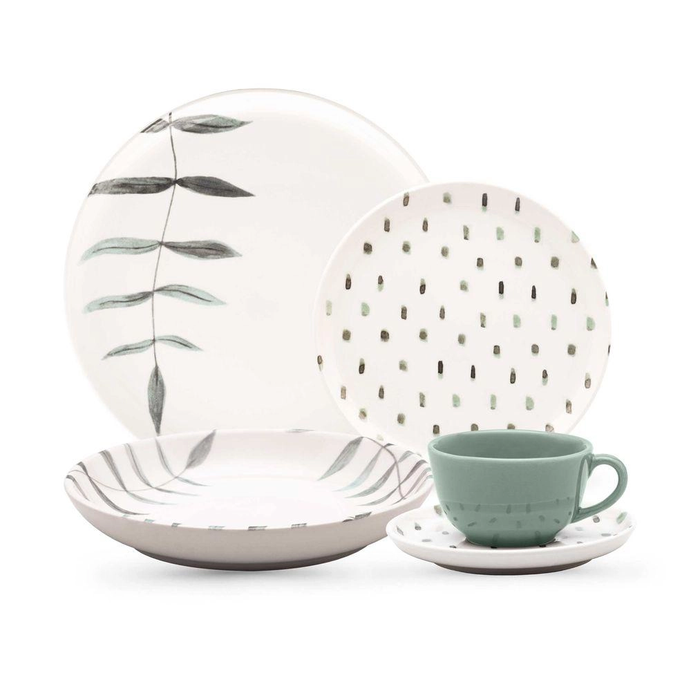 Aparelho Jantar 20pcs Samambaia Oxford