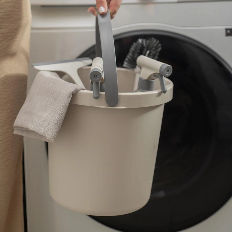 Balde Flow 8,5lts Fechado Martiplast Ou - Bege 