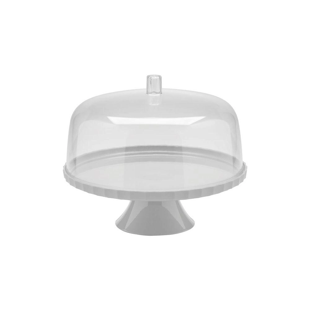 Boleira Festa Bf251 Branco Fechado C/ Cupula E Pe 25cm Martiplast Ou