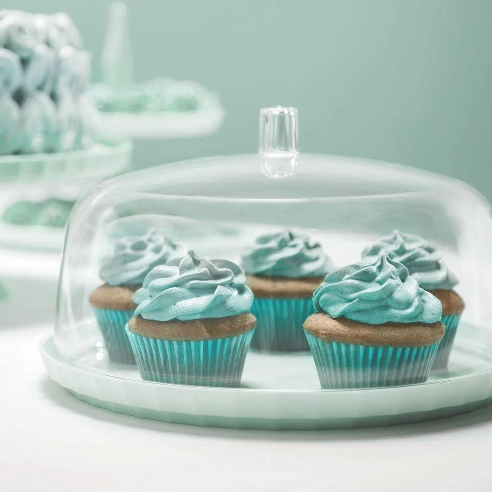 Boleira Festa Fechado com Cúpula 30 cm Martiplast Ou - Branco Boleira Festa Fechado com Cúpula 30 cm Martiplast Ou - Branco