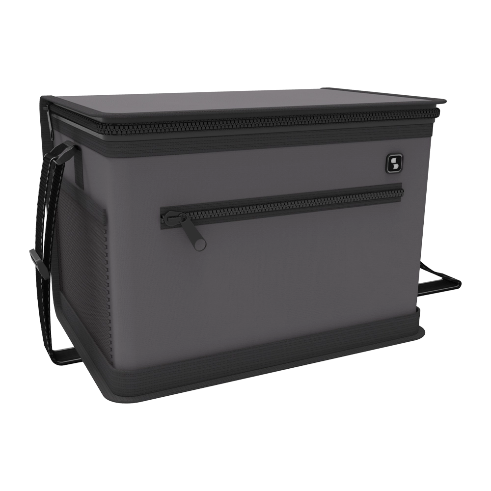 BOLSA TERMICA 09520795003 TROPICAL 20LTS PRETA/CINZA SOPRANO