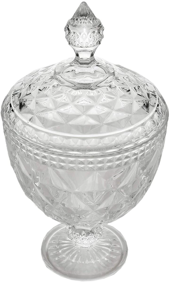 Bomboniere Diamond C/ Pe 28cm Cristal de Chumbo Lyor Design
