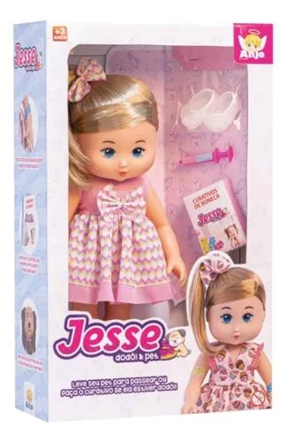 BONECA JESSE DODOI 2329 ANJO BRINQUEDOS