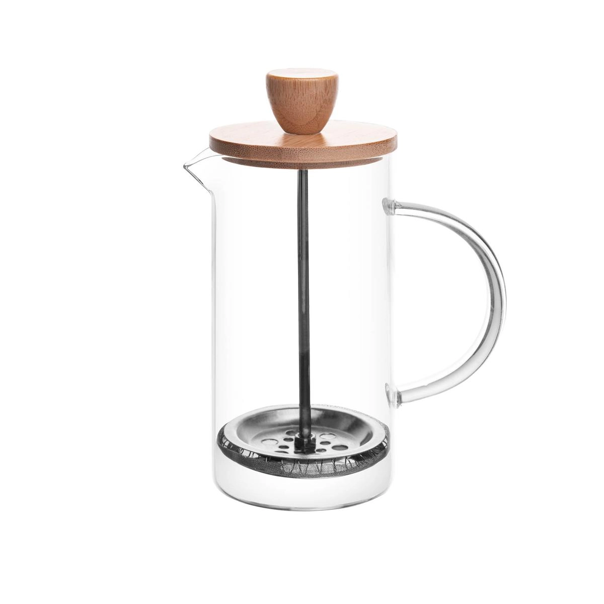 Cafeteira Francesa Vidro Borossilicato Tp Bambu 400ml Rojemac Cafeteira Francesa Vidro Borossilicato Tp Bambu 400ml Rojemac