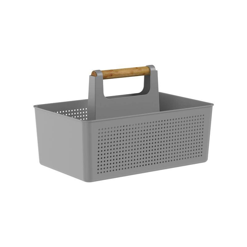 Cesto Multiuso Flow Fechado Martiplast Ou - Chumbo