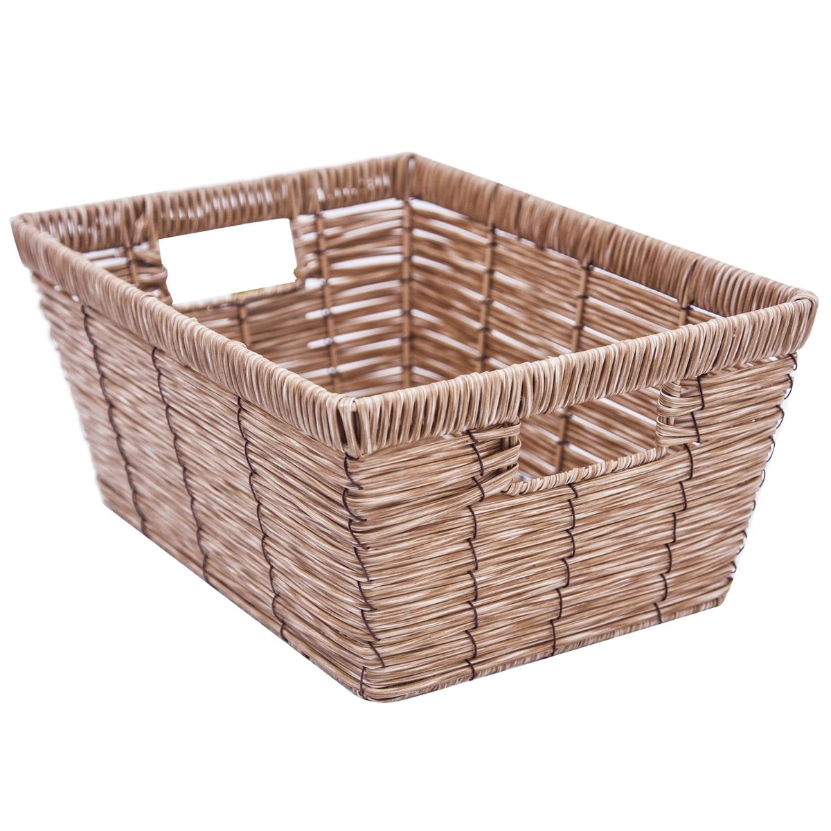 Cesto Retangular Yk11603 Sintetico Natural Mimo Style