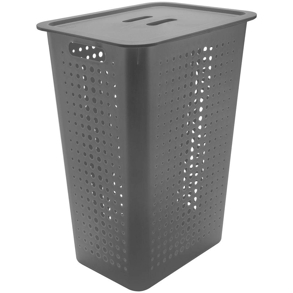 Cesto Roupa Co570 Chumbo Fechado C/ Tampa Martiplast Ou