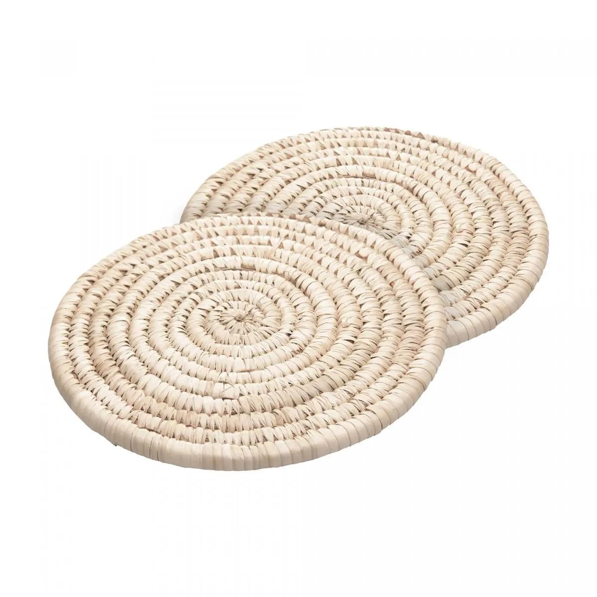 Conj 2 Descansos Panela Braid Fibra Natural Lyor Design
