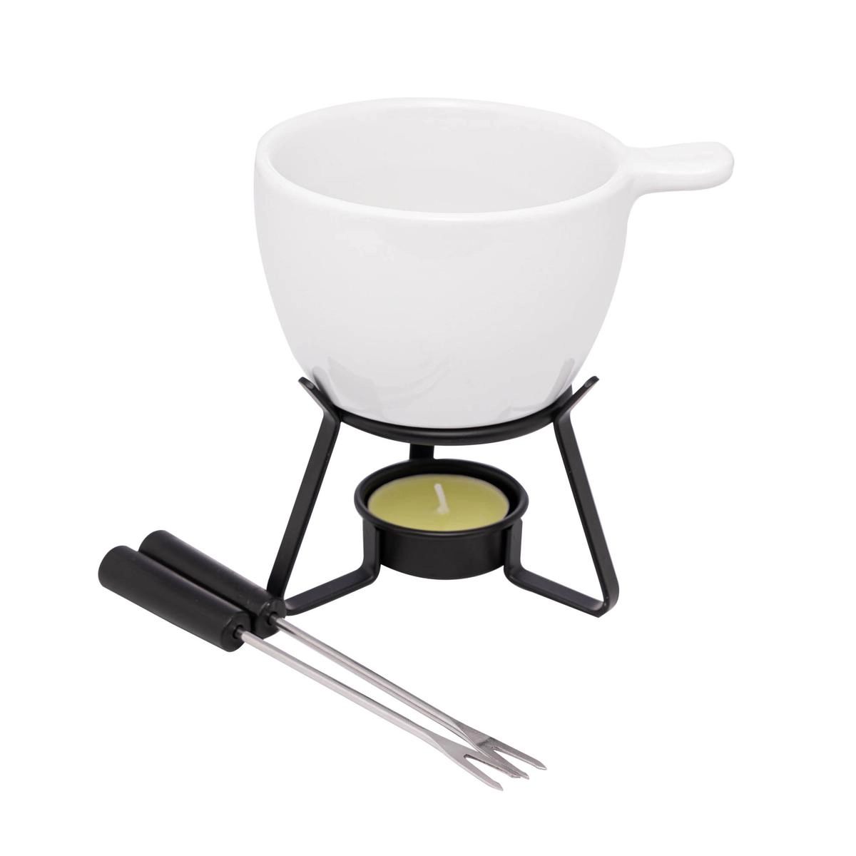 Conj Fondue Bariloche 4pcs 250ml Lyor Design - Branco 