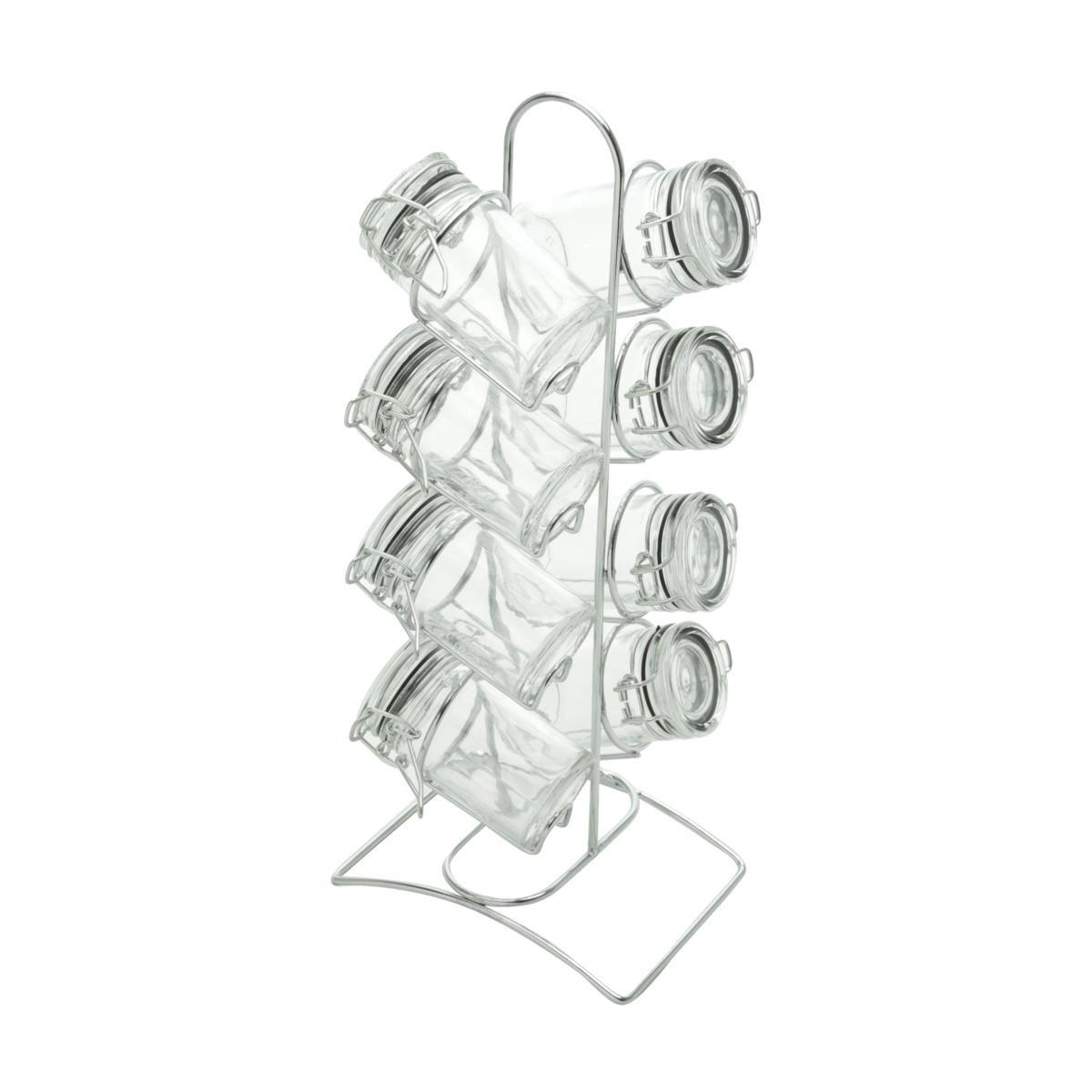 CONJ PORTA CONDIMENTO 7086 8PCS C/ SUPORTE LYOR DESIGN