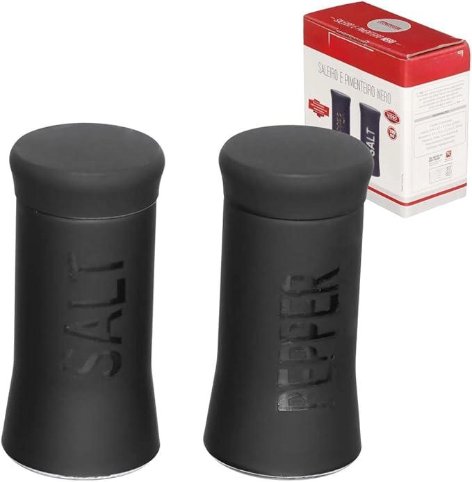 Conj Saleiro/Pimenteiro Nero 2pcs Hercules Mundial