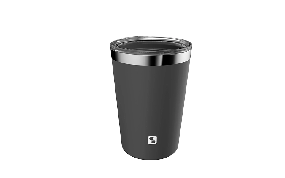 Copo Termico Everest 310ml Com Tampa Soprano- Cinza 