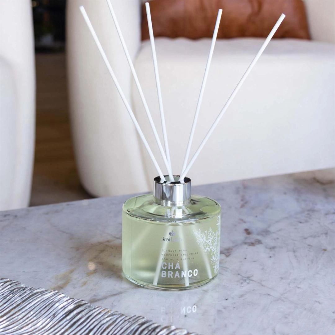 DIFUSOR PERFUMAR AMBIENTES CHA BRANCO 250ML CB01 DIFUSOR PERFUMAR AMBIENTES CHA BRANCO 250ML CB01