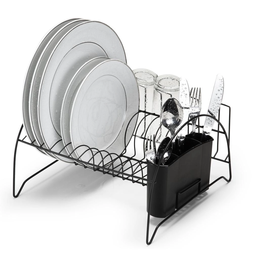 Escorredor Louca 2490 Fan Black C/ Porta Copos Arthi Escorredor Louca 2490 Fan Black C/ Porta Copos Arthi