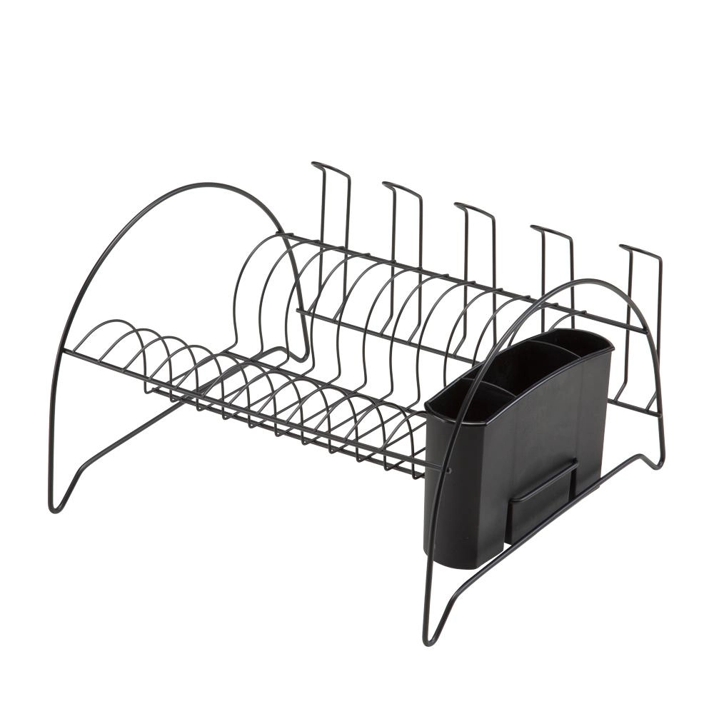 Escorredor Louca 2490 Fan Black C/ Porta Copos Arthi