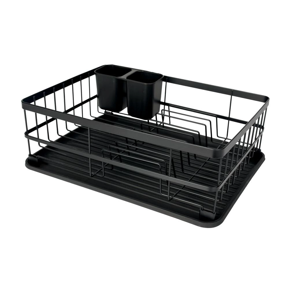 Escorredor Louca 8248 9 Pratos Preto Fosco Mor