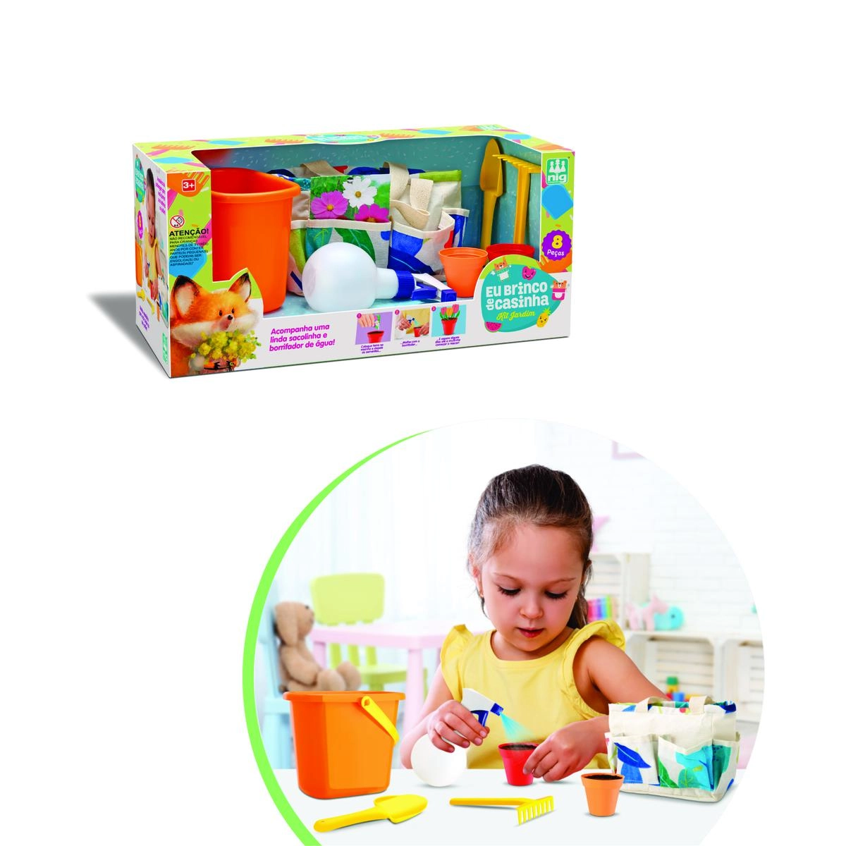 Eu Brinco De Casinha Kit Jardim 0613 Nig