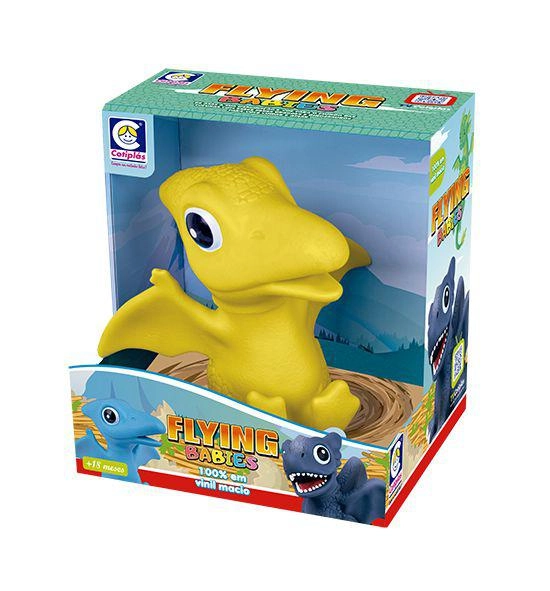 Flying Babies Pterodactilo Amarelo Vinil Cotiplás