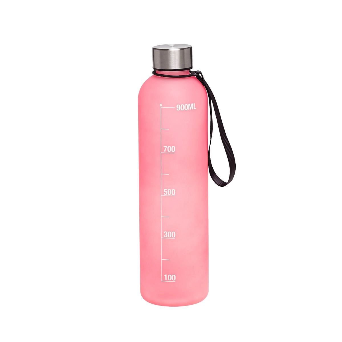 Garrafa de Água 1 Litro com Gradação Plasvale - Rosa 