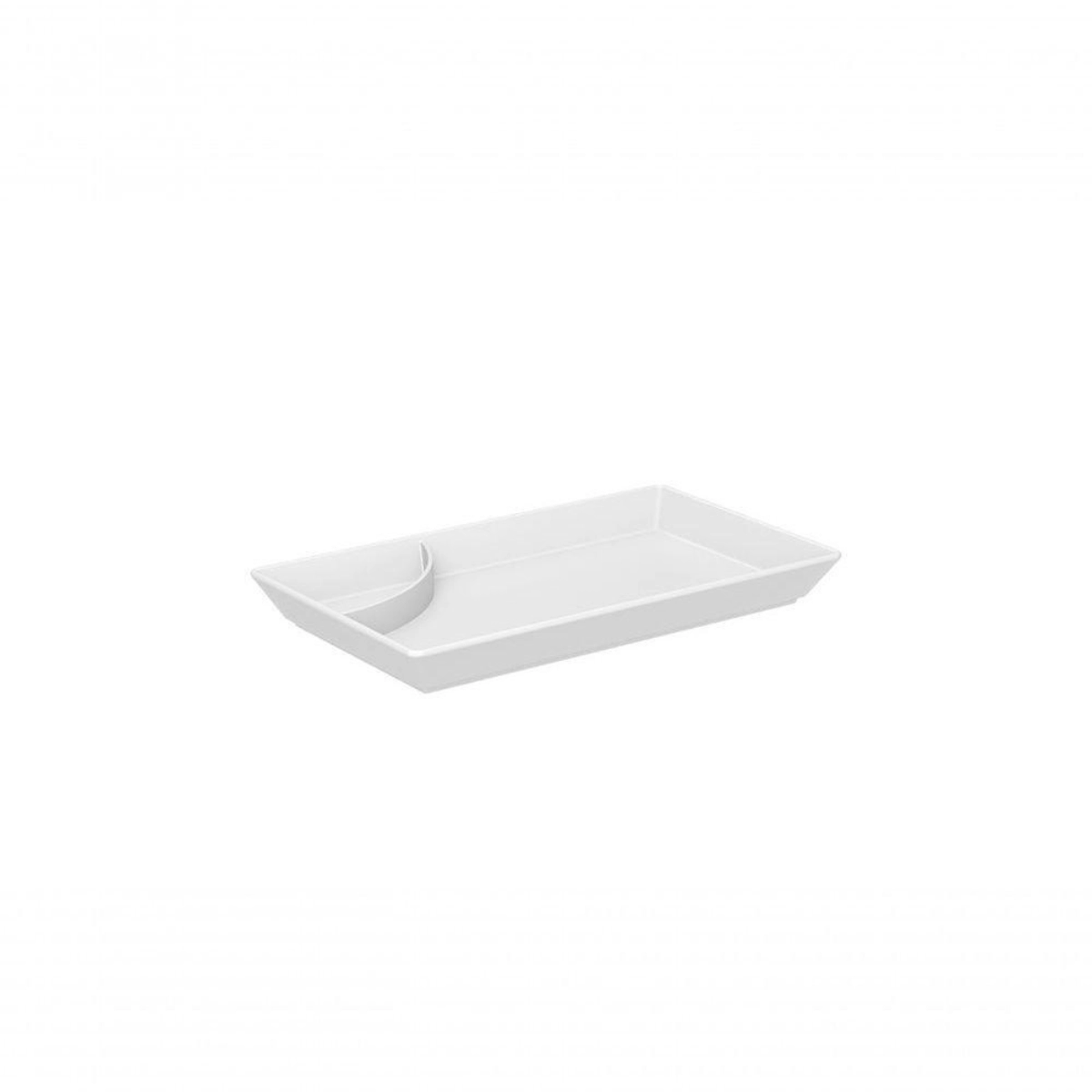 Kit 4 Prato Para Sushi Uno 19,3x11,2x21,5cm Coza- Branco 