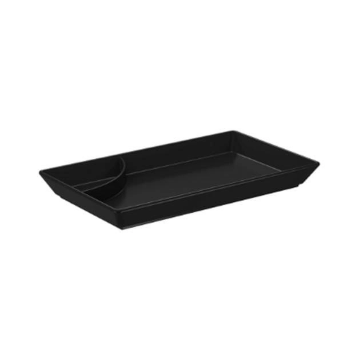 Kit 4 Prato Para Sushi Uno 19,3x11,2x21,5cm Coza- Preto 