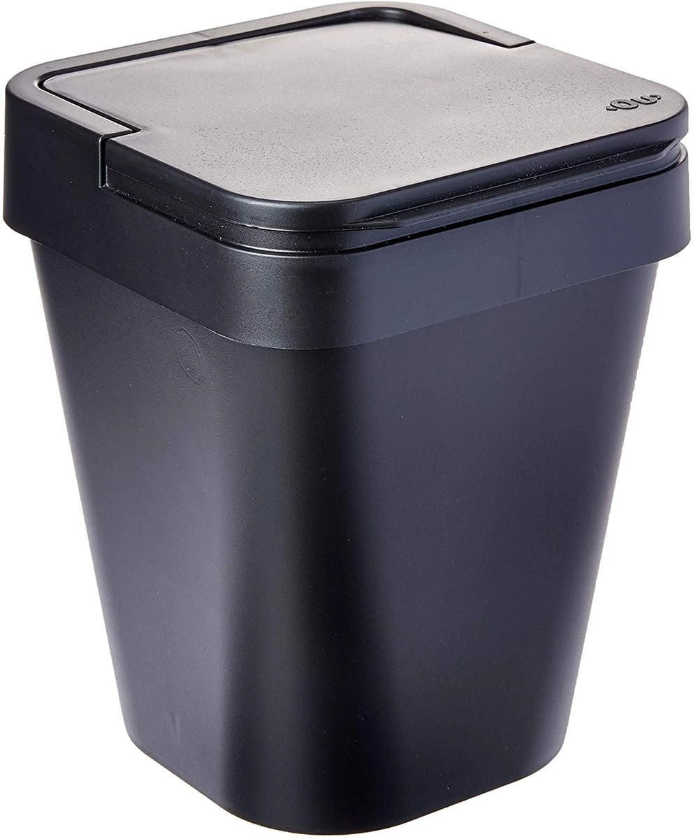 Lixeira Izzy Fechado 5 Litros Martiplast Ou - Preto