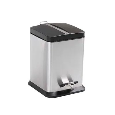 Lixeira Jaspe 6 Litros Inox Mor 