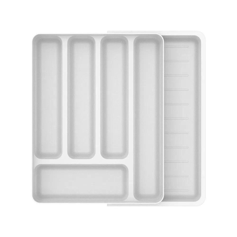 Organizador Talheres C/ Extensor Logic Martiplast Ou- Branco Organizador Talheres C/ Extensor Logic Martiplast Ou- Branco