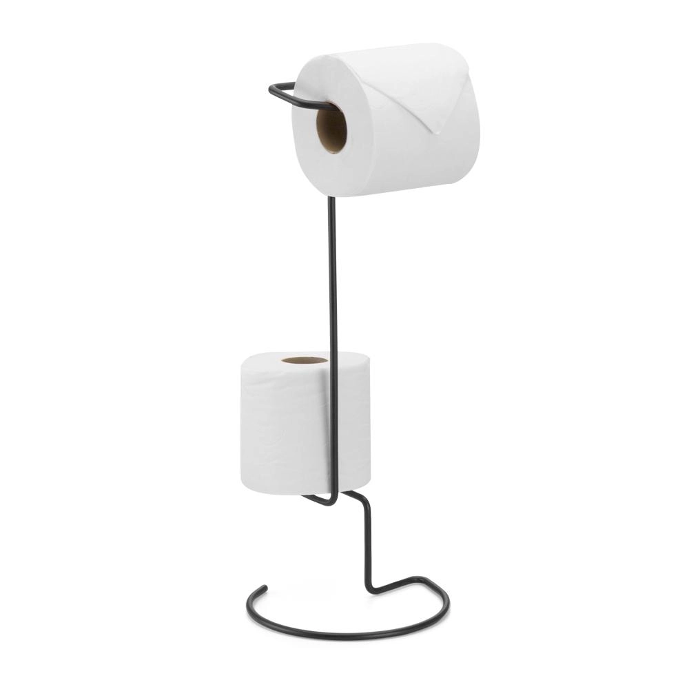 Porta Papel Higiênico com Dispenser Unic Black Arthi - Preto Porta Papel Higiênico com Dispenser Unic Black Arthi - Preto