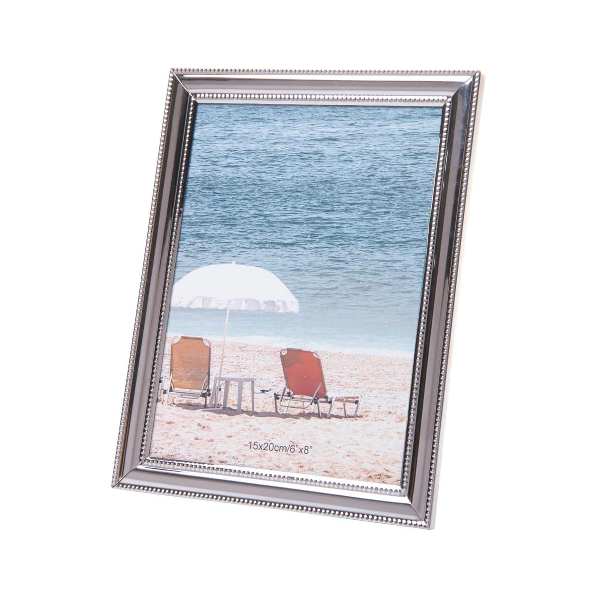 PORTA RETRATO 61673 15X20CM BALLS PRATA ACO INOX ROJEMAC