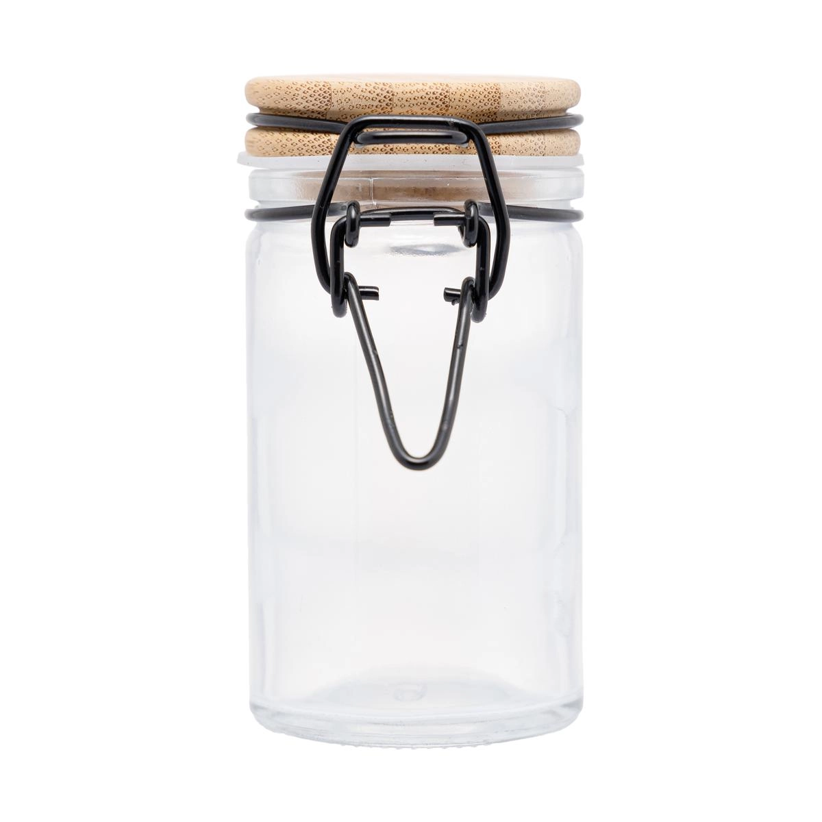 Pote Hermetico Vidro C/Tampa Bambu 60ml Rojemac