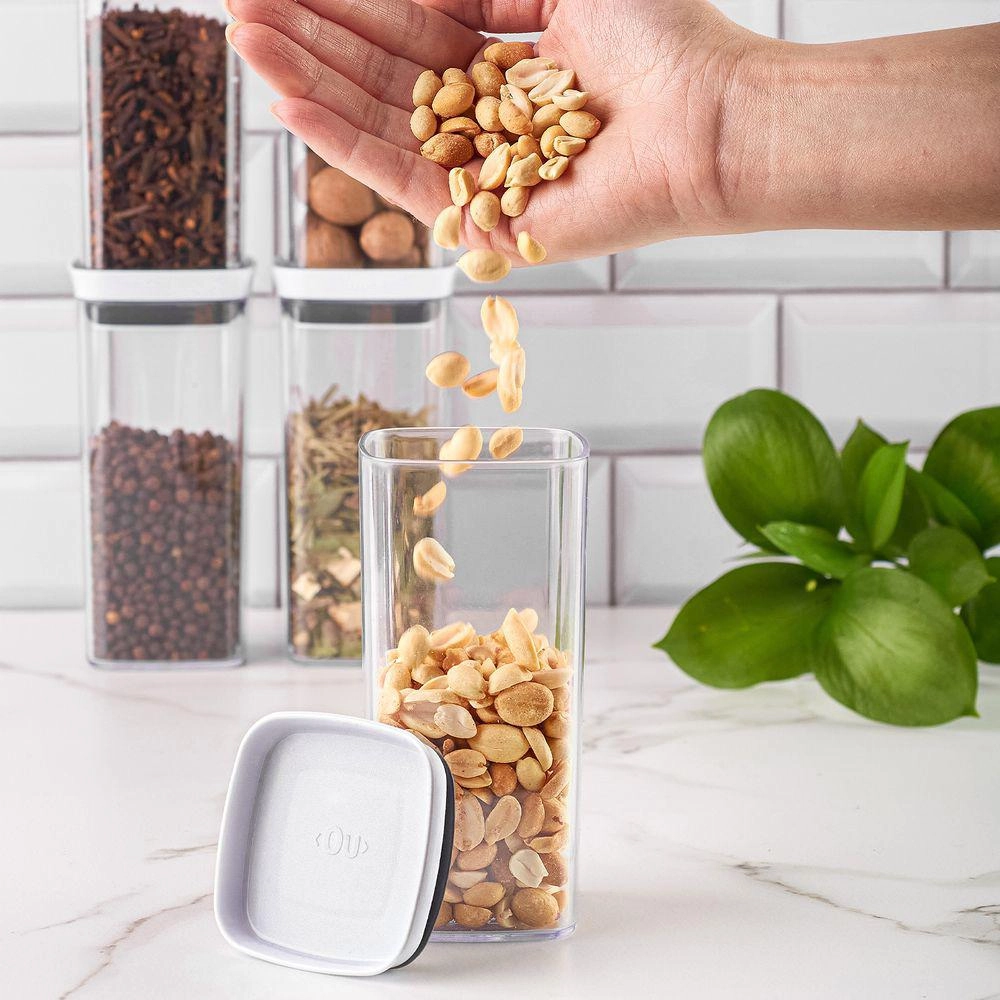 Pote Mantimentos Hermético Block 340 ml Martiplast Ou - Natural Pote Mantimentos Hermético Block 340 ml Martiplast Ou - Natural