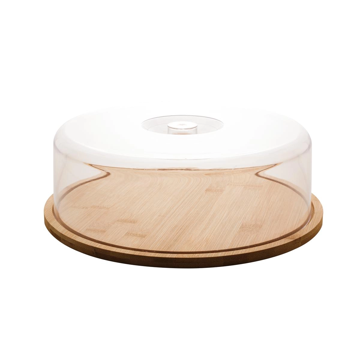 Prato Bolo C/ Tampa Bambu Lyor Design