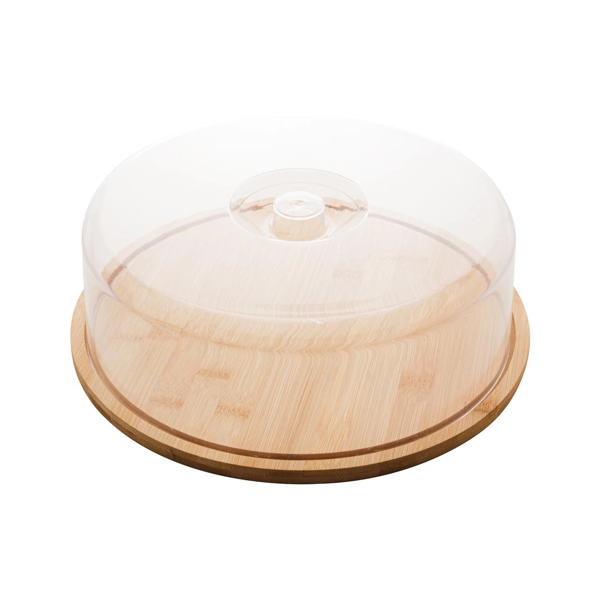 Prato Bolo C/ Tampa Bambu Lyor Design