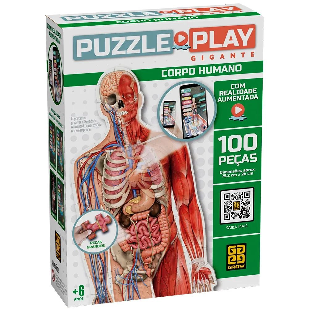 Puzzle Play Gigante Corpo Humano Grow