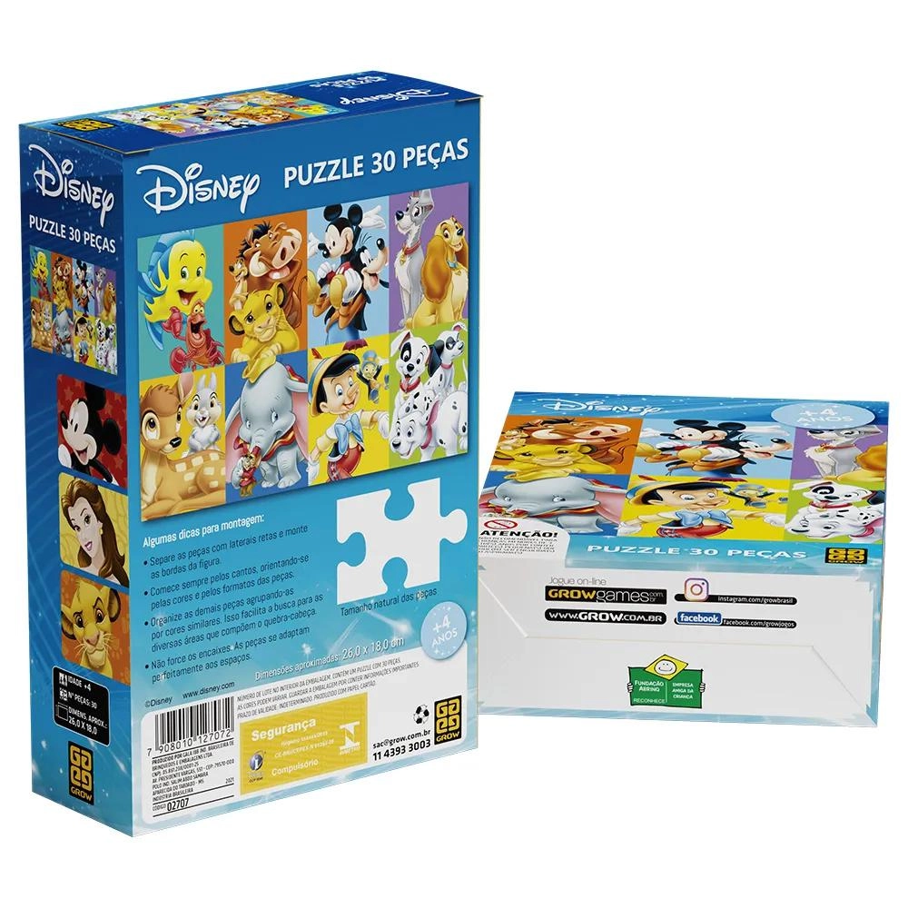 Quebra Cabeca P30 Disney Grow Quebra Cabeca P30 Disney Grow