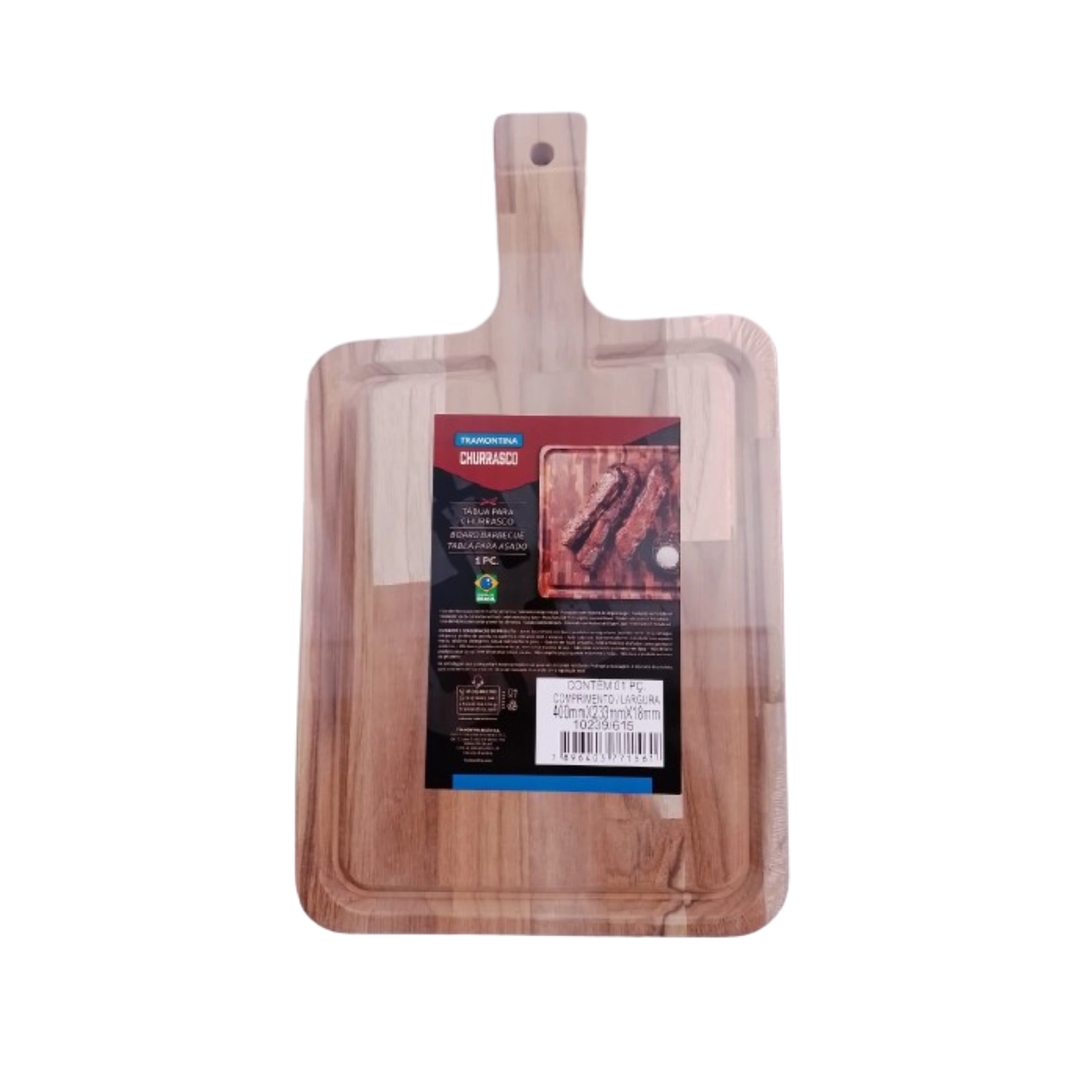 Tabua Churrasco 40x23,3x18cm C/ Cabo Tramontina