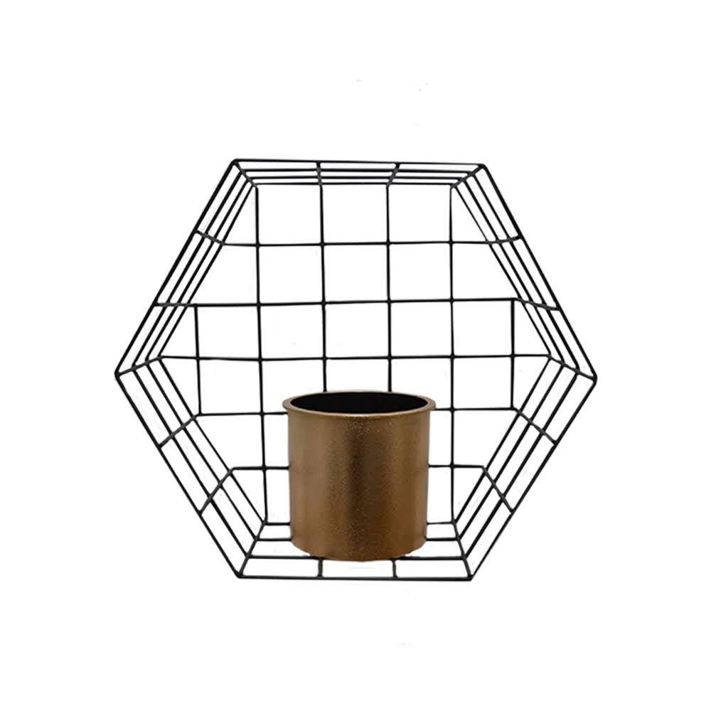 Vaso Geo Sextavado Suporte Bras Continental