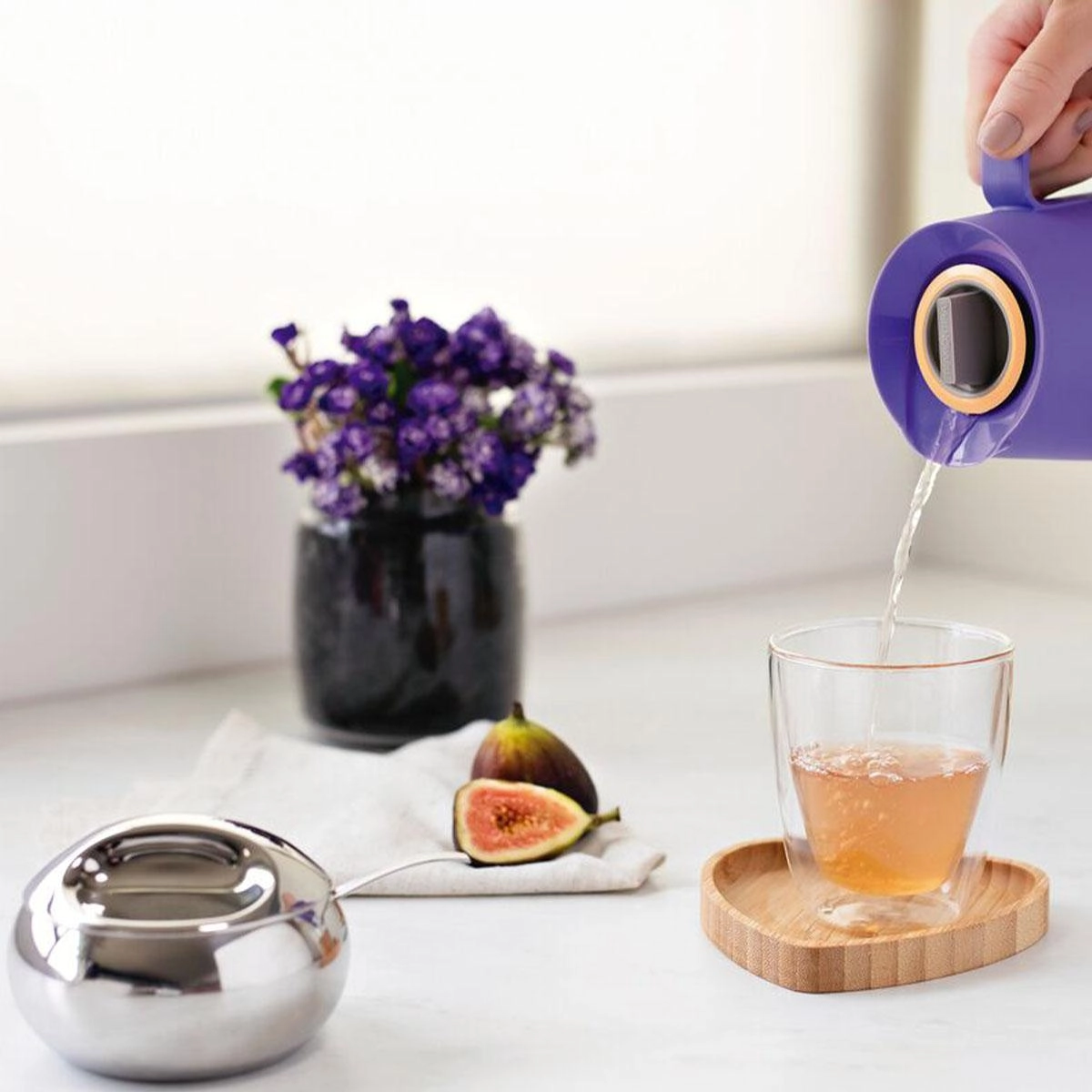 Açucareiro com colher em aço inox 9cm - Tramontina