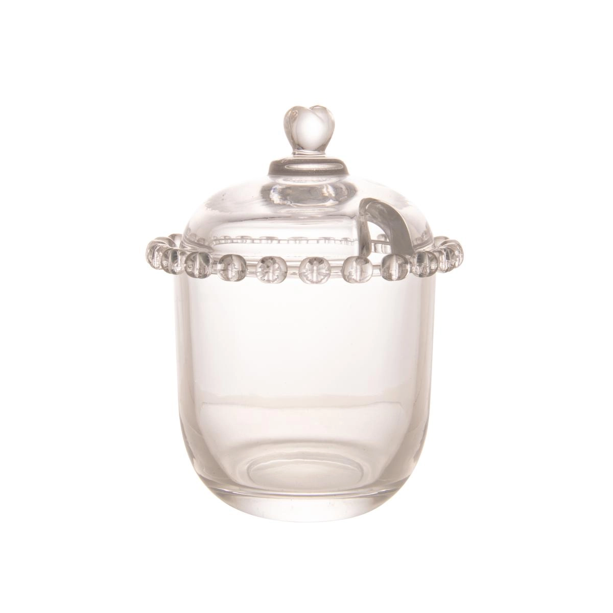 Açucareiro Coração com Colher Cristal Lyor Design - Chumbo