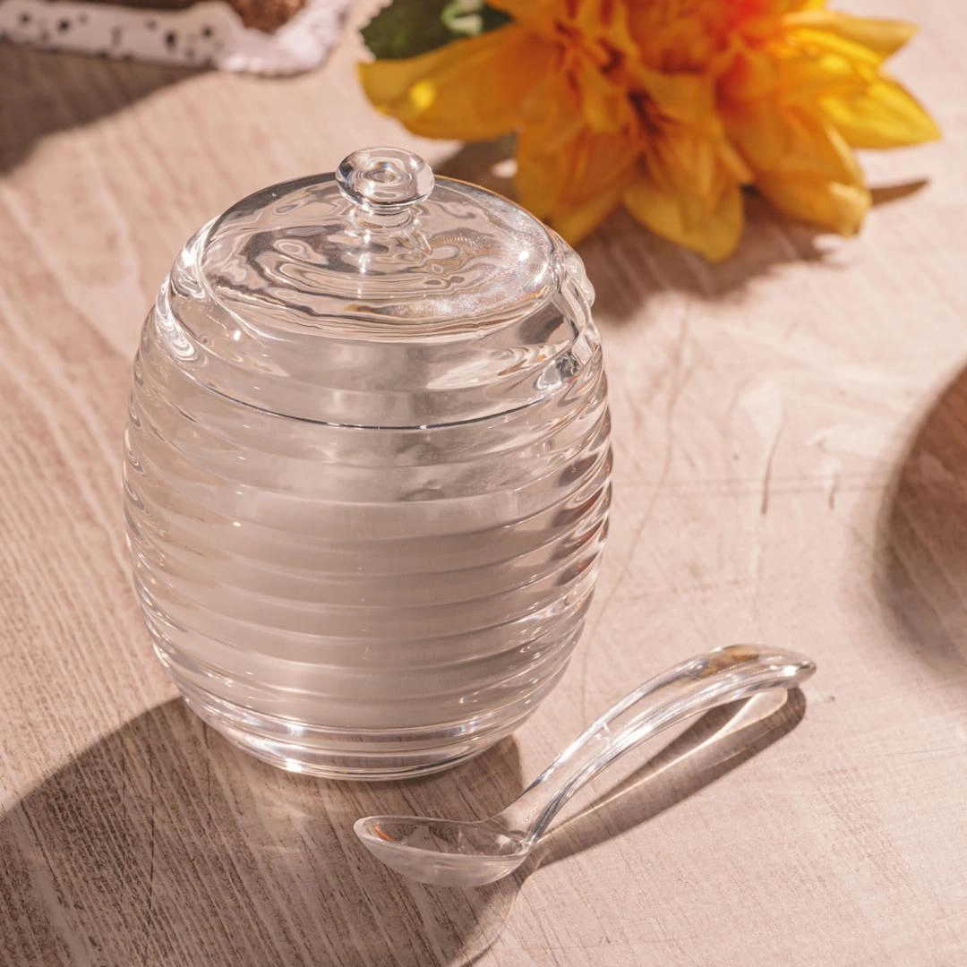 Acucareiro Colmeia 210ml C/ Colher E Tampa Lyor Design