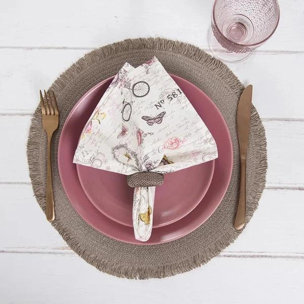 ANEL GUARDANAPO RAYON 4PCS TOFFEE 152008 COPA E CIA