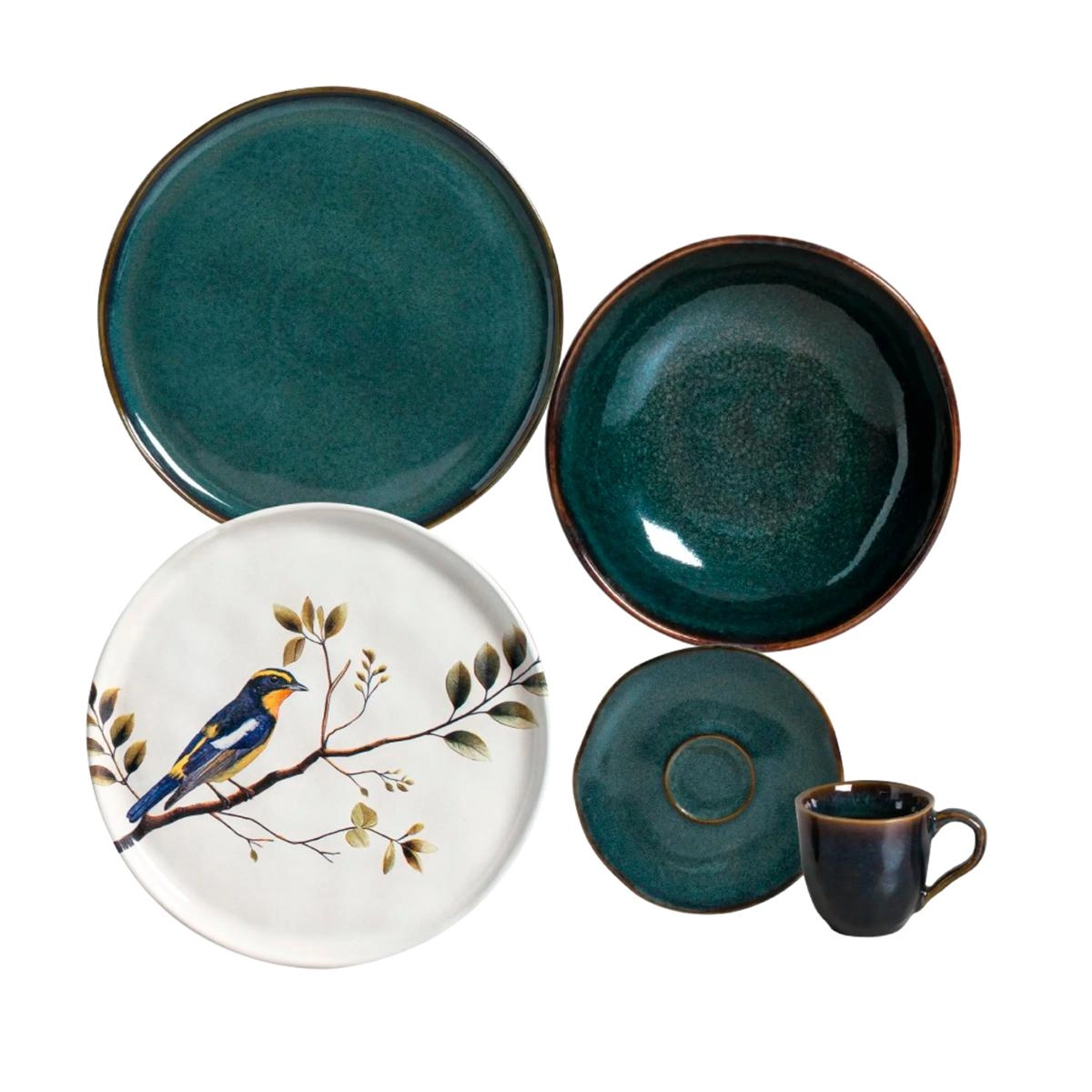 Aparelho de jantar Oceano + Birdy 30 peças - Porto Brasil