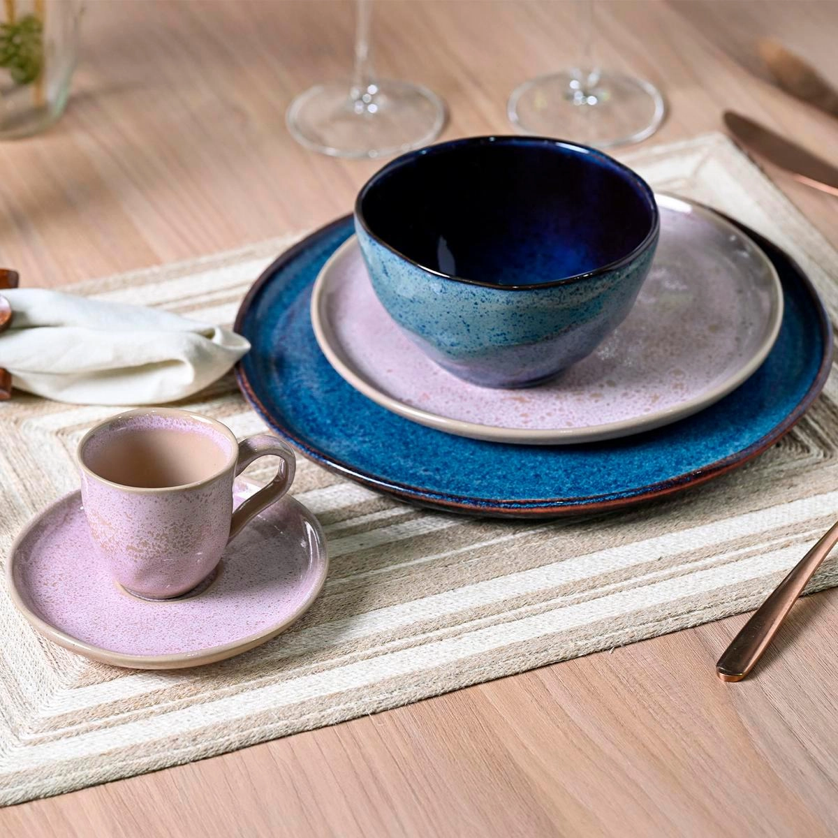 Aparelho de jantar Titanium + Litchi 30 peças - Porto Brasil