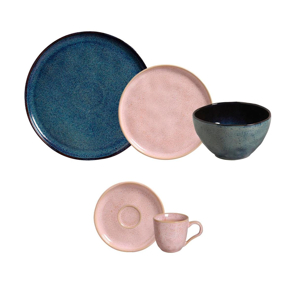 Aparelho de jantar Titanium + Litchi 30 peças - Porto Brasil