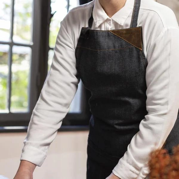 Avental Denim Dark Copa E Cia