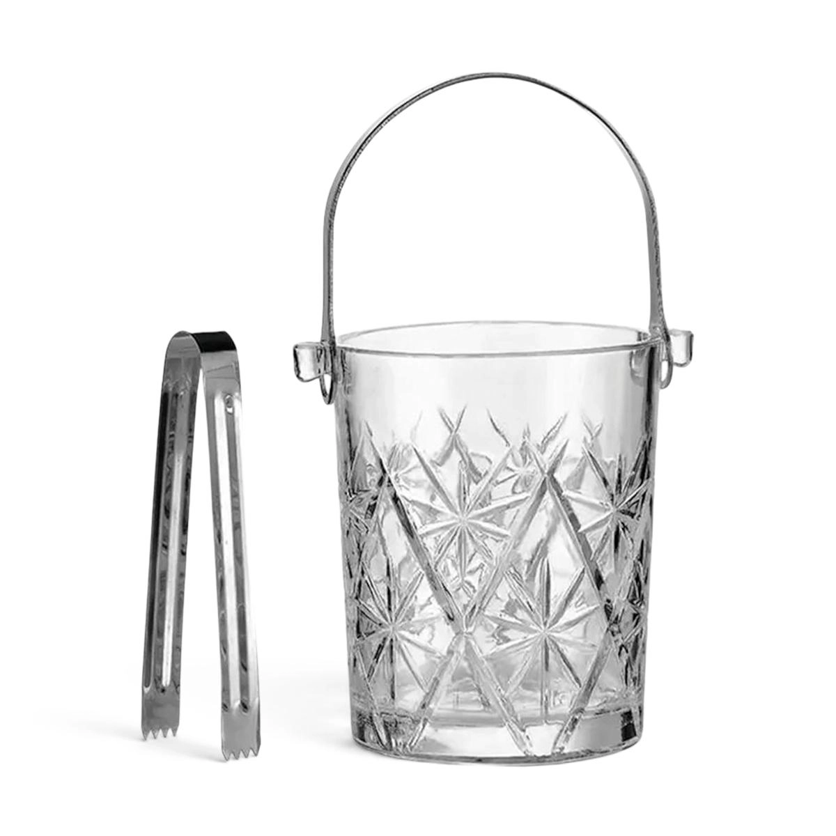 Balde para gelo em vidro com pegador 950 ml - Ruvolo
