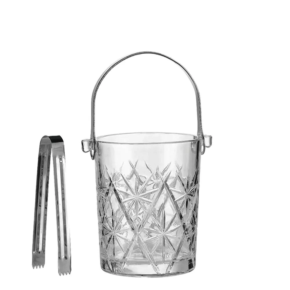 Balde para gelo em vidro com pegador 950 ml - Ruvolo